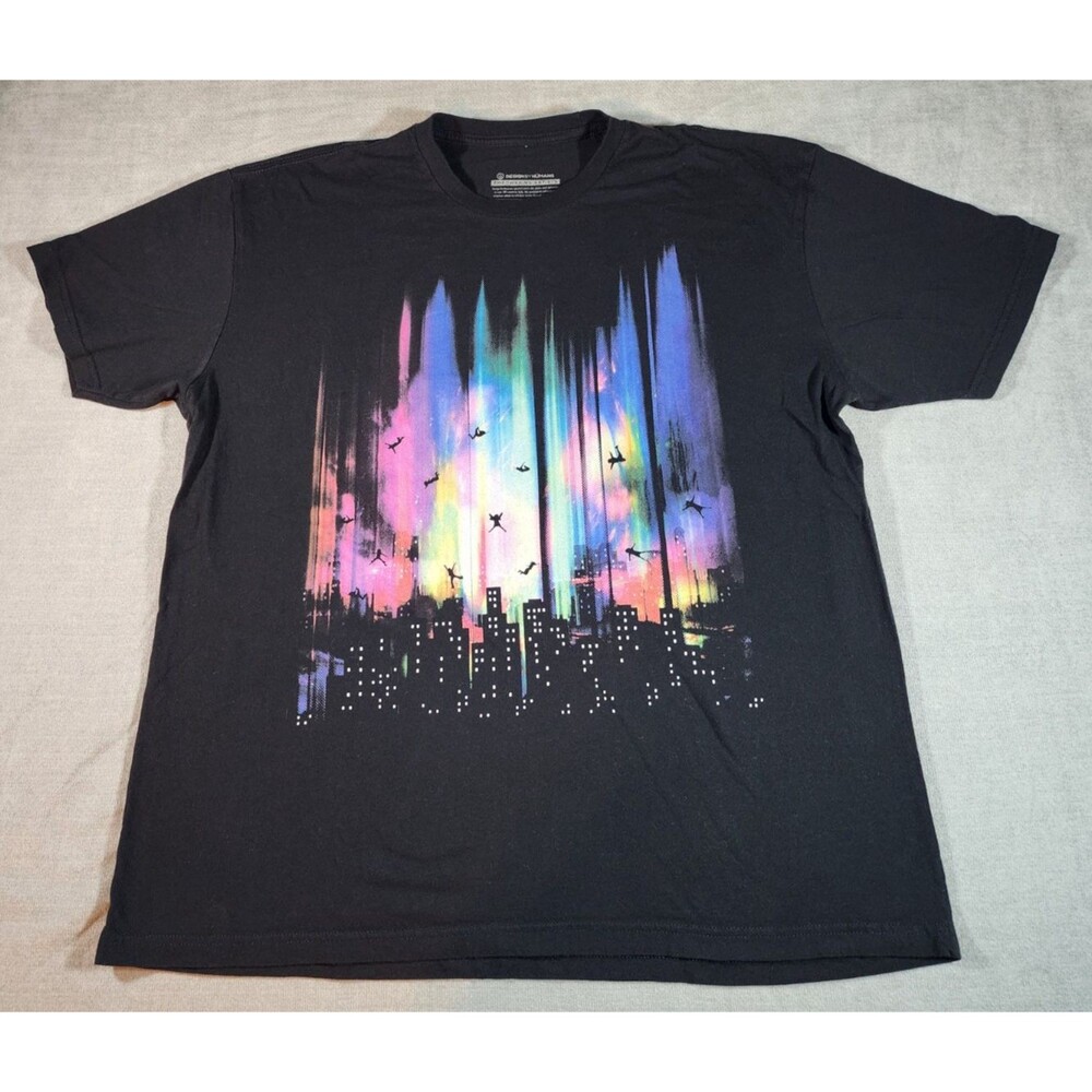 Design By Humans XL Empowering Artists Colorful Skies Graphic T-Shirt